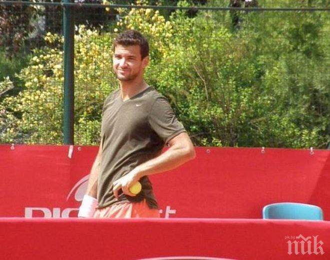 Григор Димитров загуби от Бердих на демо турнира в Лондон