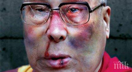 разтърсваща рекламна кампания далай лама пребит изтръгване самопризнания снимки