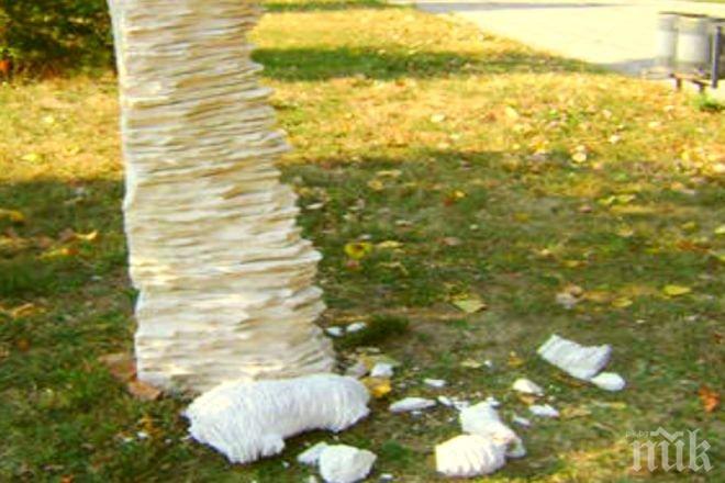 Вандали съсипват новооткрит парк във Враца