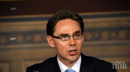 юрки катайнен сменя оли рен комисар валутните финансовите въпроси