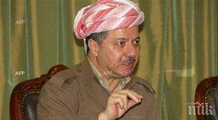 лидерът иракските кюрди посети град киркук