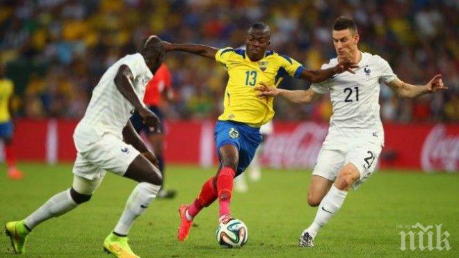 Франция и Еквадор не успяха да си вкарат гол, петлите спечелиха група Е