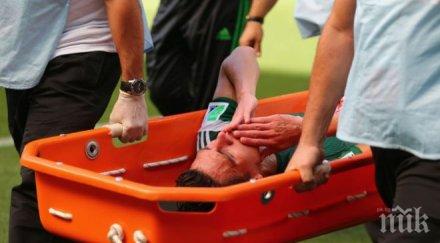 защитник мексико жестока фрактура