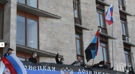 сепаратистите завзеха военна част донецк