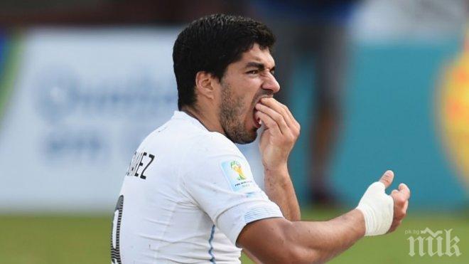 Суарес отрича да е ухапал Киелини