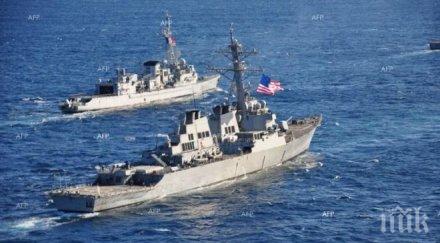сирийски химически оръжия товарят американски кораб унищожаване
