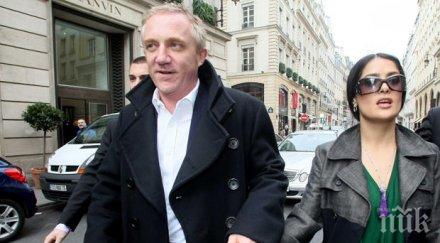 съпругът салма хайек също пристигна софия