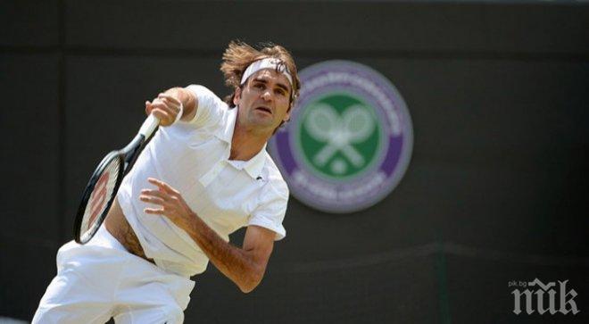 Федерер се класира за полуфинал на „Уимбълдън“