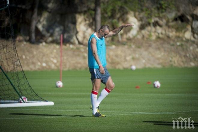 Бербатов и Фалкао започнаха тренировки с Монако (снимки)