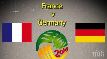 шоуто започва франция германия голямото европейско дерби четвъртфинала