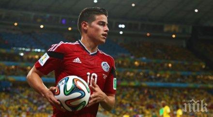 хамес родригес изравни рекорд пеле