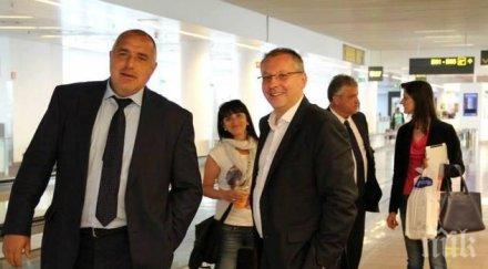 борисов станишев побъбрили приятелски летището брюксел обновена