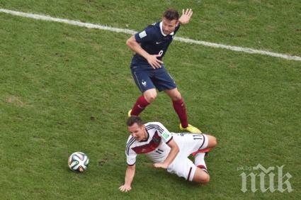 Германия води на Франция след първото полувреме