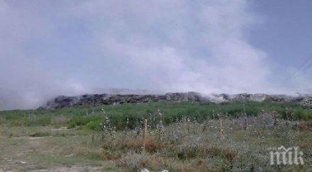 гори сметището пазарджик снимки