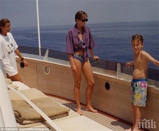 Пуснаха неизвестна снимка на принцеса Даяна по бански