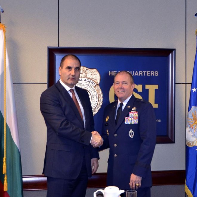 Цветан Цветанов се срещна с командващия Службата за специални разследвания на САЩ