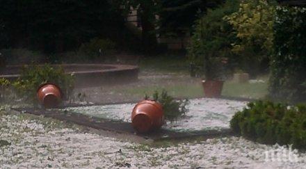 градушката изпотроши прозорците министерския съвет