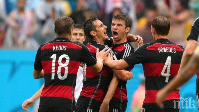 Германия поведе на Бразилия, Мюлер бележи