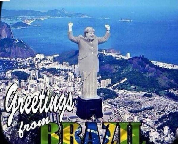 Светът се гаври с Бразилия в колажи (снимки)
