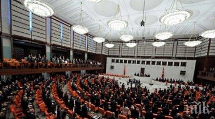 екшън турския парламент депутати млатиха заради миньорите сома