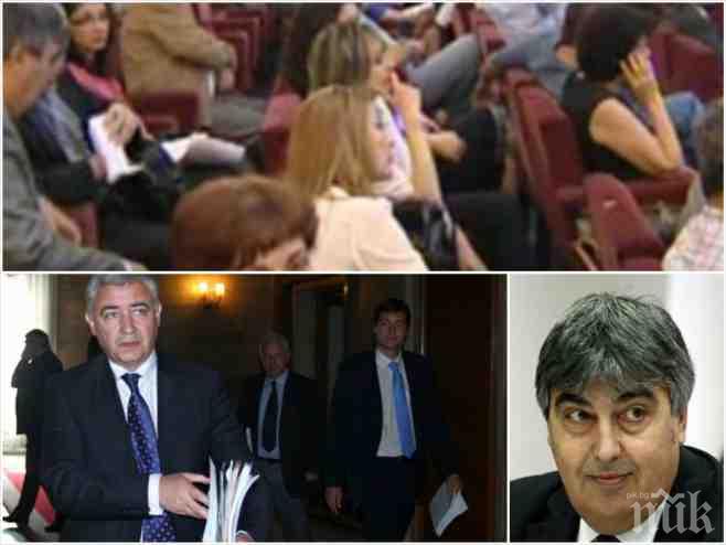 Става горещо! Мерджанов предава дебел непрозрачен плик на зам.-министър под носа на Станишев! Чавдар Георгиев прибира полученото и бързо го скрива (видео)