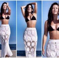 Световната звезда INNA демонстрира бюст на плажа (снимки)
