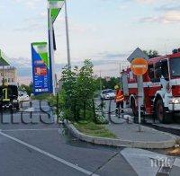 Кола с газова уредба се запали на бензиностанция в Хасково
