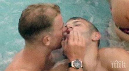 скандални снимки взривиха острова щракнаха английски национали целуват вижте