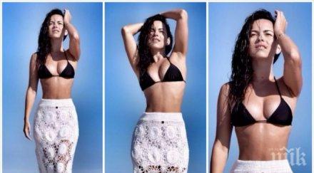 световната звезда inna демонстрира бюст плажа снимки
