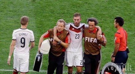 първо полувреме финала мондиала германия уцели греда