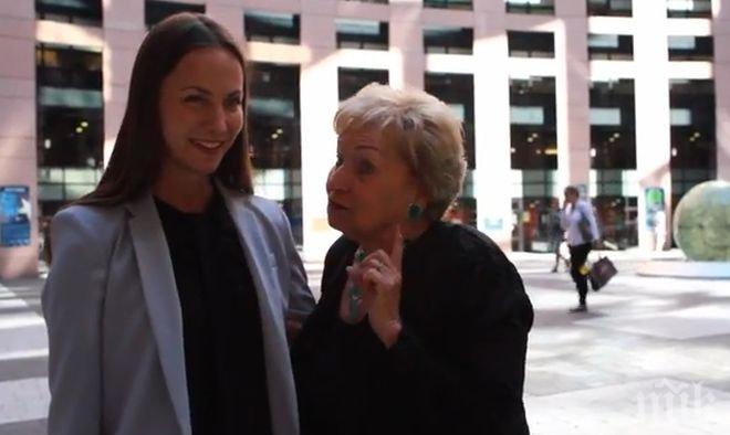 Най-възрастната евродепутатка се срещна с най-младата – Ева Паунова