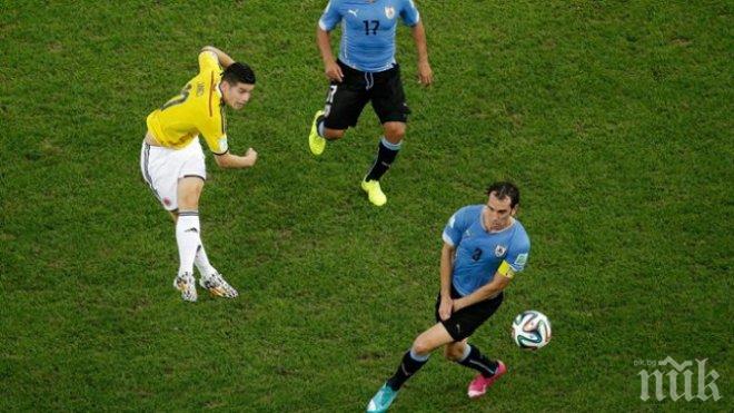 Шедьовърът на Хамес срещу Уругвай бе избран за гол на Мондиал 2014 (видео)