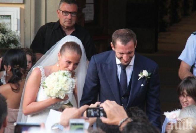 Джорджо Киелини се бракува в Ливорно (снимка)