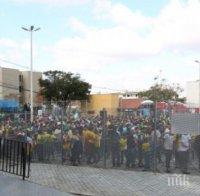 Пристанищни работници излязоха на протест в Бургас
