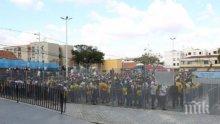 Пристанищни работници излязоха на протест в Бургас