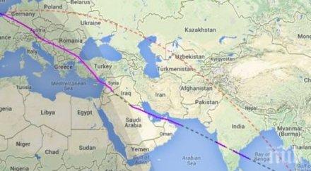малайзийските авиолинии преместиха маршрута нов опасен регион