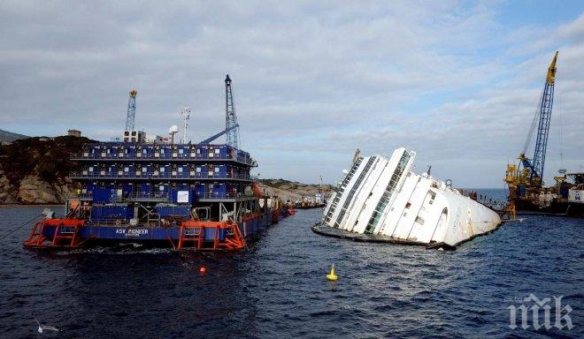 Местят Коста Конкордия в Генуа за демонтиране