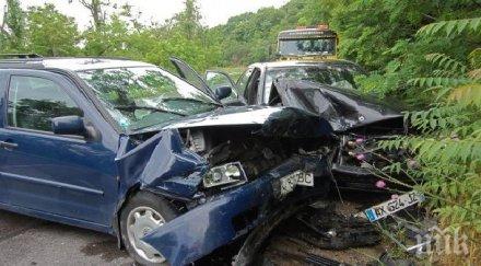 две коли удариха челно благоевград пострадали