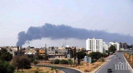 пожарът триполи извън контрол гражданите евакуират