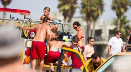 уникална гръмотевична буря плаж лос анджелис уби човек рани поне осем