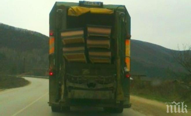 Хванаха камион с 40 кубика крадени дърва в Габровско 