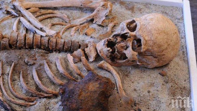 Археолози откриха вампира от Враца край Градище