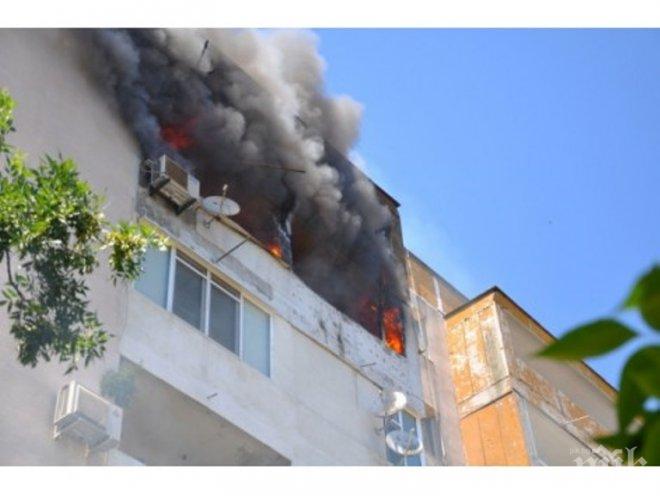 Съседка на опожарения апартамент: Благодаря на Господ, че с бебето ми сме добре