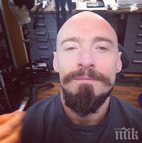 Хю Джакман пие от сутринта