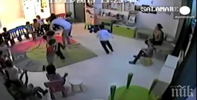 Служители бият и дават алкохол на деца в румънска забавачка (видео)

