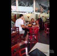 Кличко и Бригс едва не се сбиха в ресторант (видео)