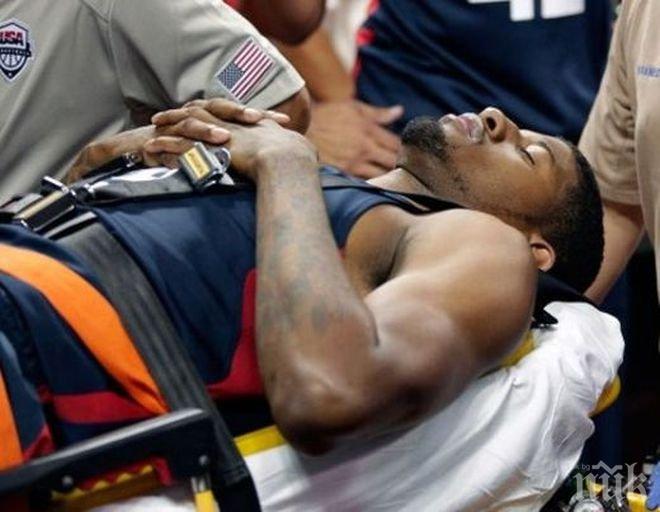 Зверска контузия на национал шокира САЩ (видео)