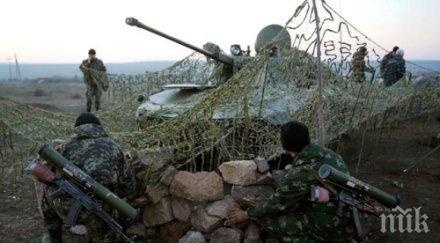 украинската армия започна обстрел горловка