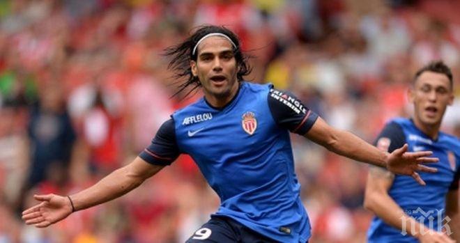 Фалкао се завърна с гол и наказа Арсенал, Бербатов остана на скамейката (видео)