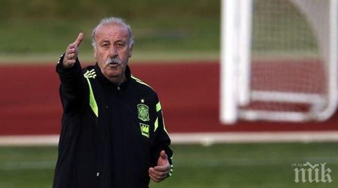 Великият Дел Боске със своя звезда на Алеята на славата